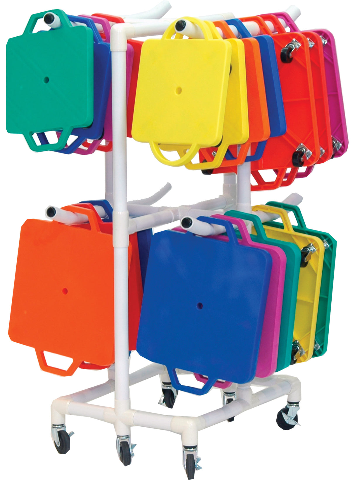 Champion Sports ABS Scooter Storage Cart Exercise & Wellness Gym Equipment