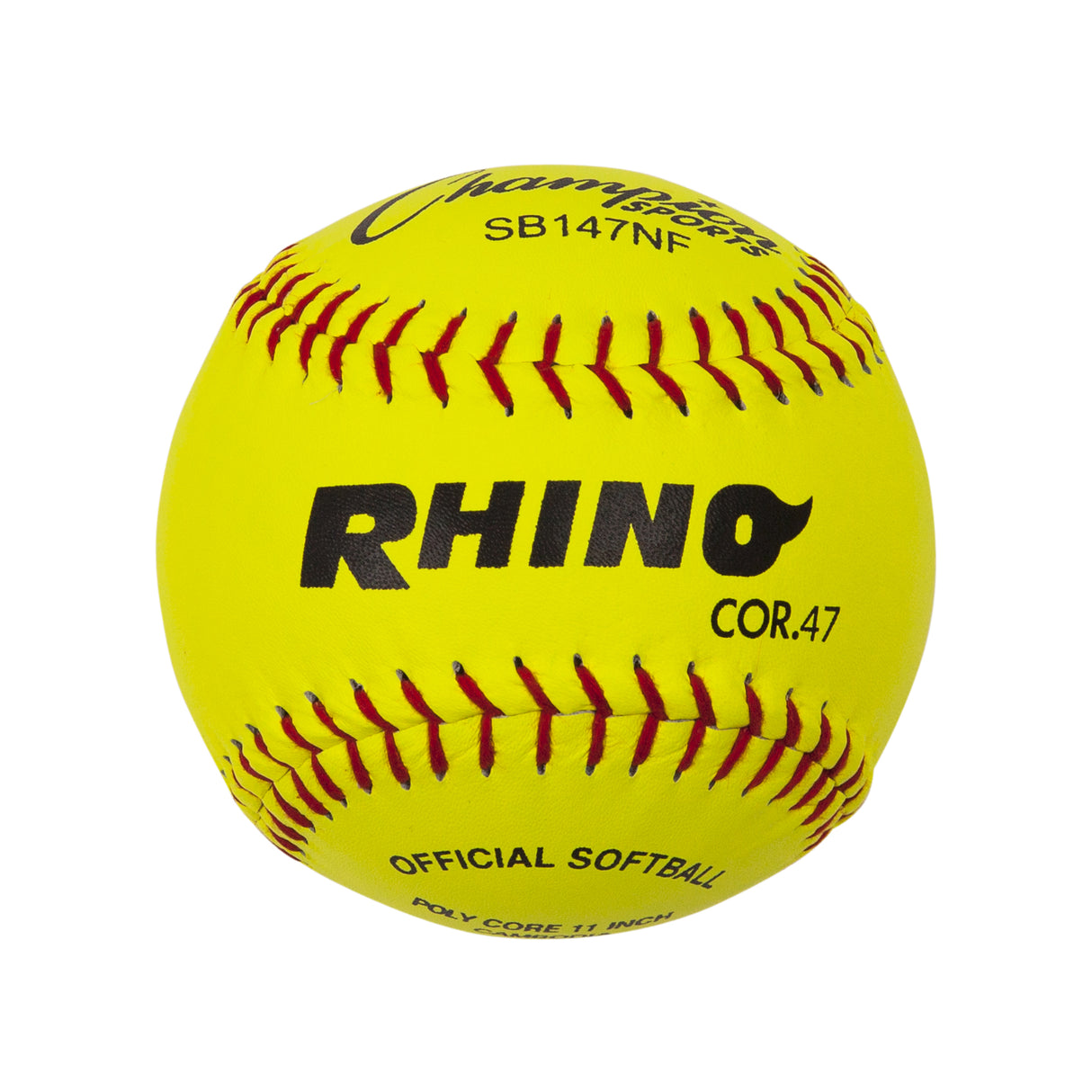 Champion Sports 12" Leather Softball - Dozen Softball Softballs All