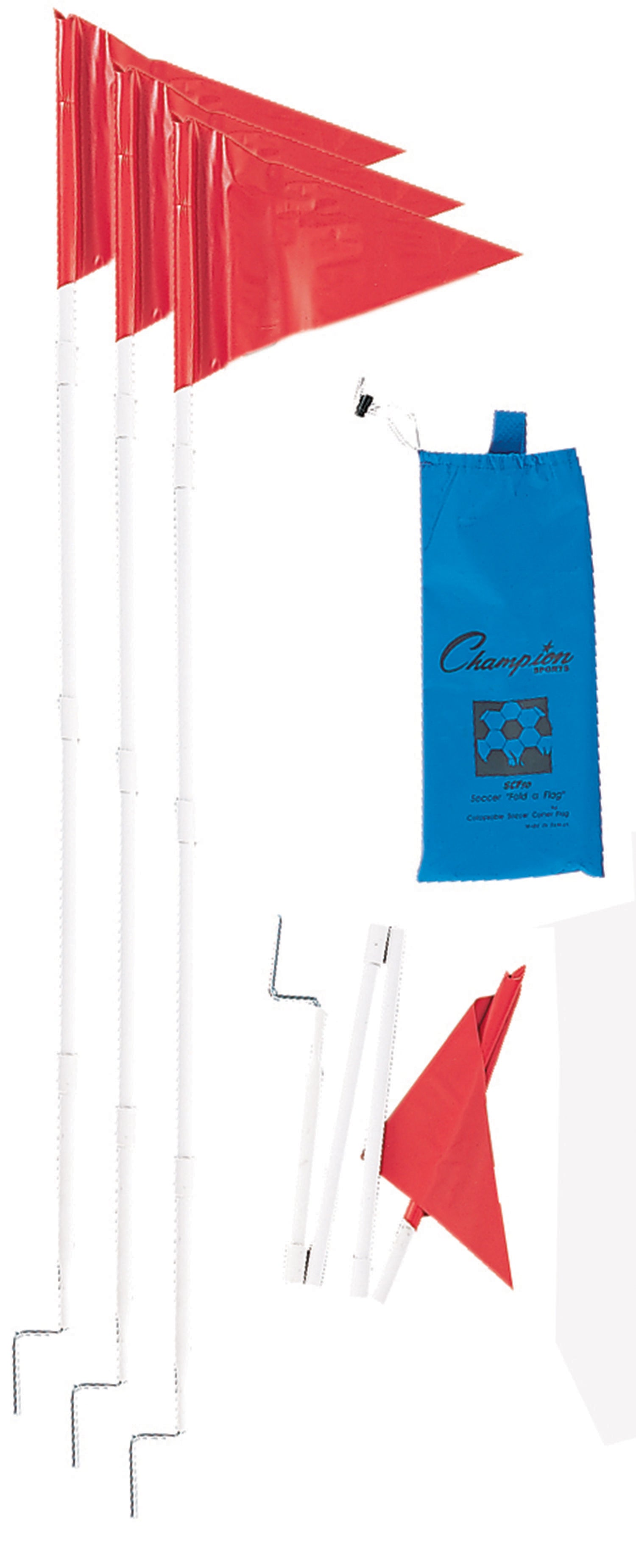 Champion Sports Collapsible Soccer Corner Flags League Outfitters