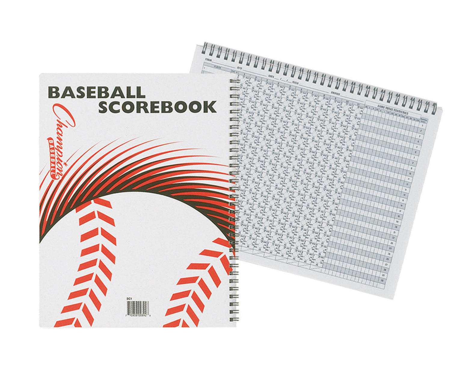 Champion Sports Baseball Scorebook Baseball Accessories All