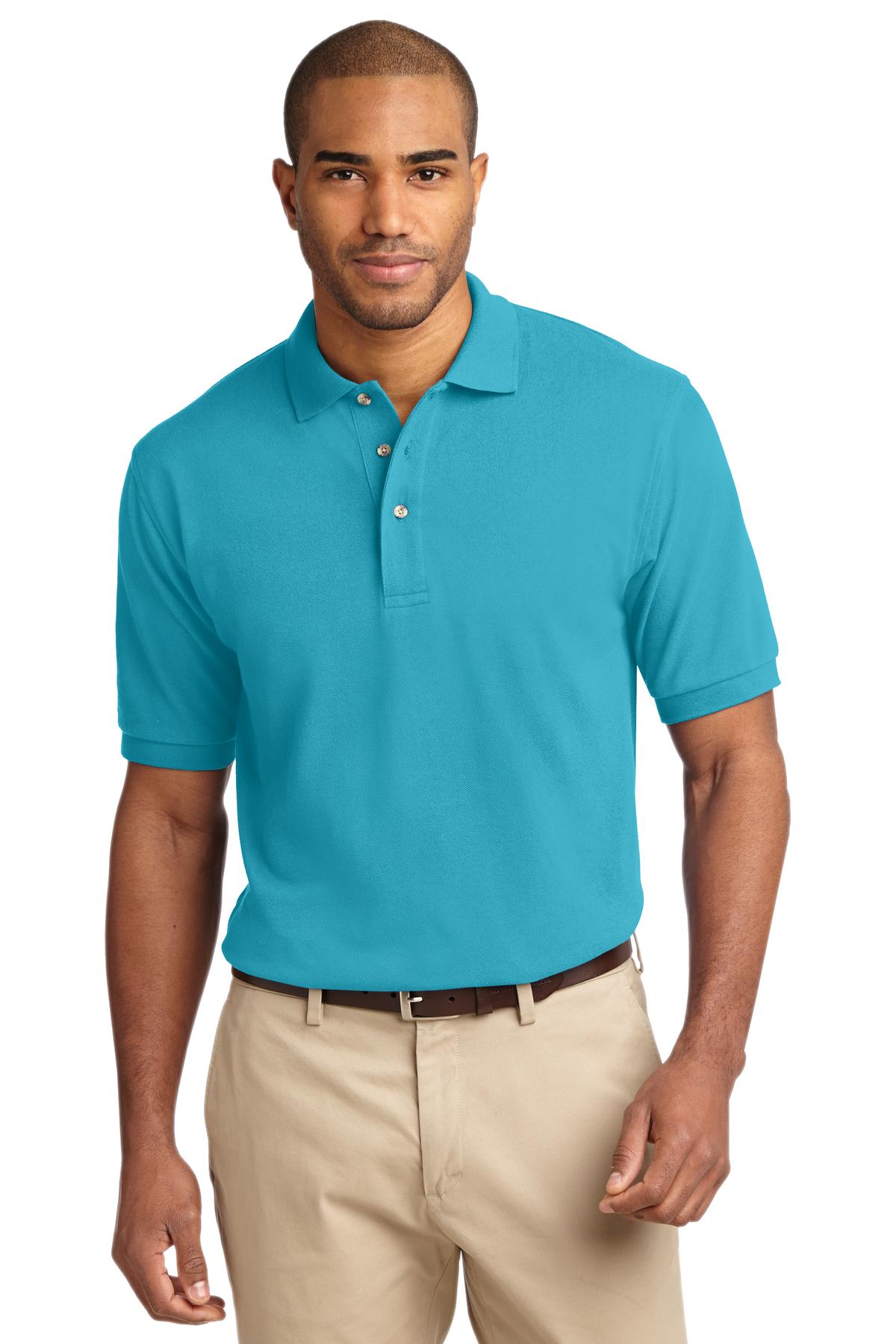 Port Authority Heavyweight Cotton Pique Polo. K420 Mens Apparel Shirts & Tops