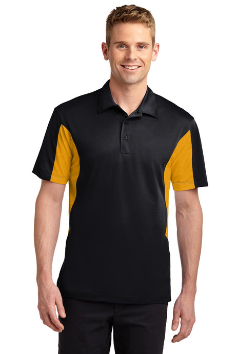 Sport-Tek Men's Side Blocked Micropique Sport-Wick Polo. ST655 2 of 2 Mens Apparel Shirts & Tops