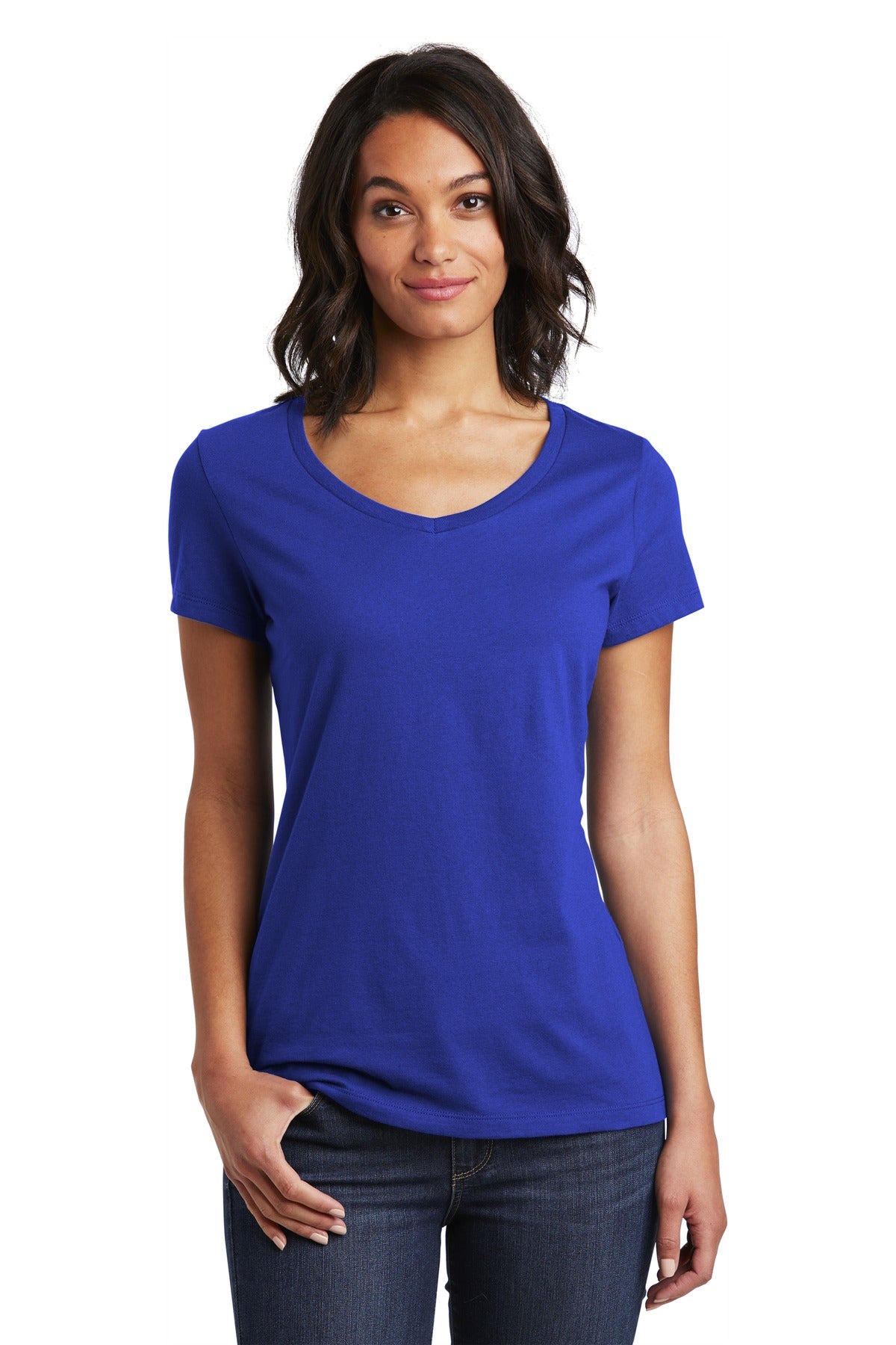 District Women's Very Important Tee V-Neck. DT6503 2 of 2 Womens Apparel Shirts & Tops