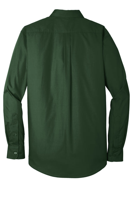 Port Authority Men's Long Sleeve Carefree Poplin Shirt. W100 Mens Apparel Shirts & Tops