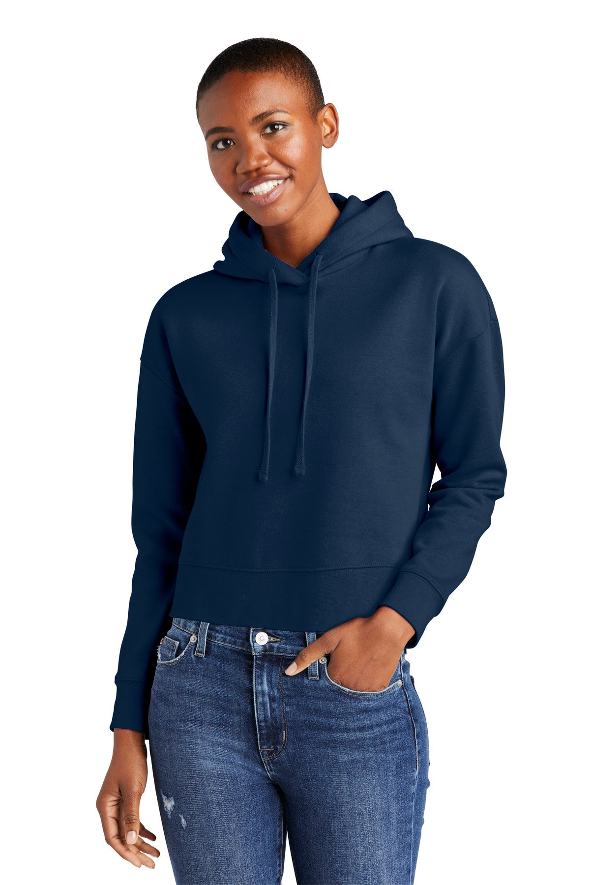 District Women's V.I.T. Fleece Hoodie DT6101 Womens Apparel Sweatshirts & Fleece