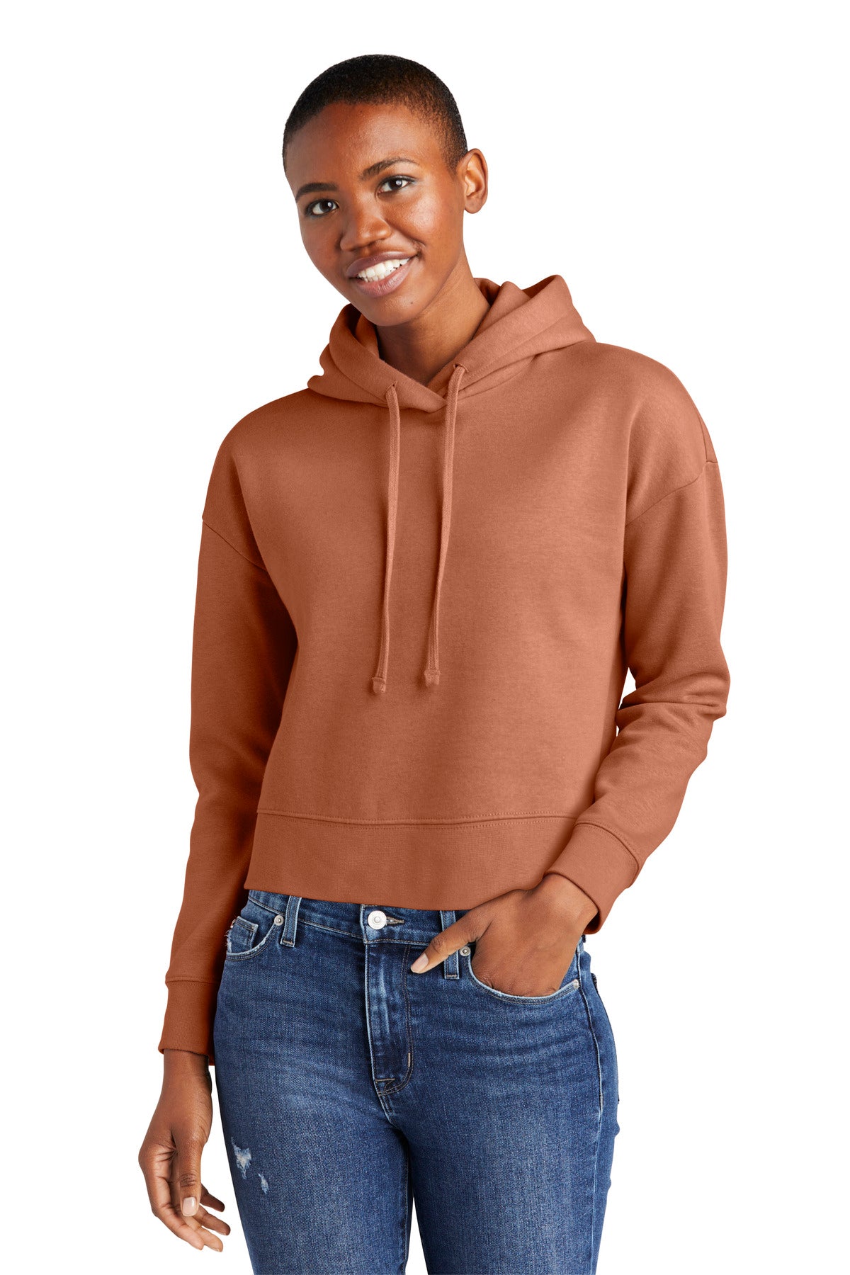 District Women's V.I.T. Fleece Hoodie DT6101 Womens Apparel Sweatshirts & Fleece