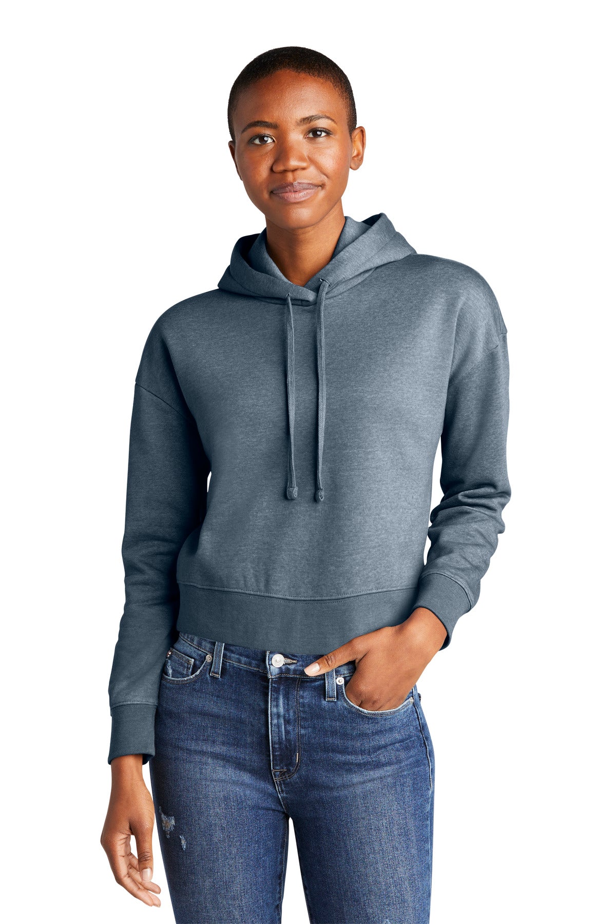 District Women's V.I.T. Fleece Hoodie DT6101 Womens Apparel Sweatshirts & Fleece