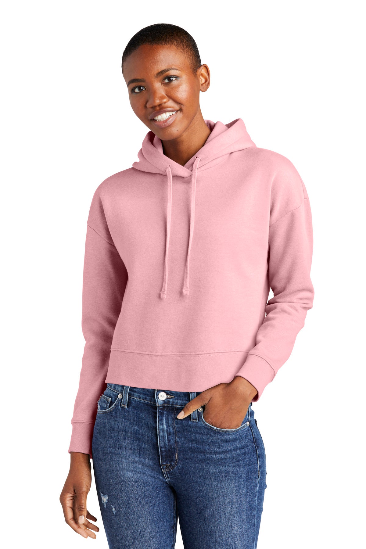 District Women's V.I.T. Fleece Hoodie DT6101 Womens Apparel Sweatshirts & Fleece