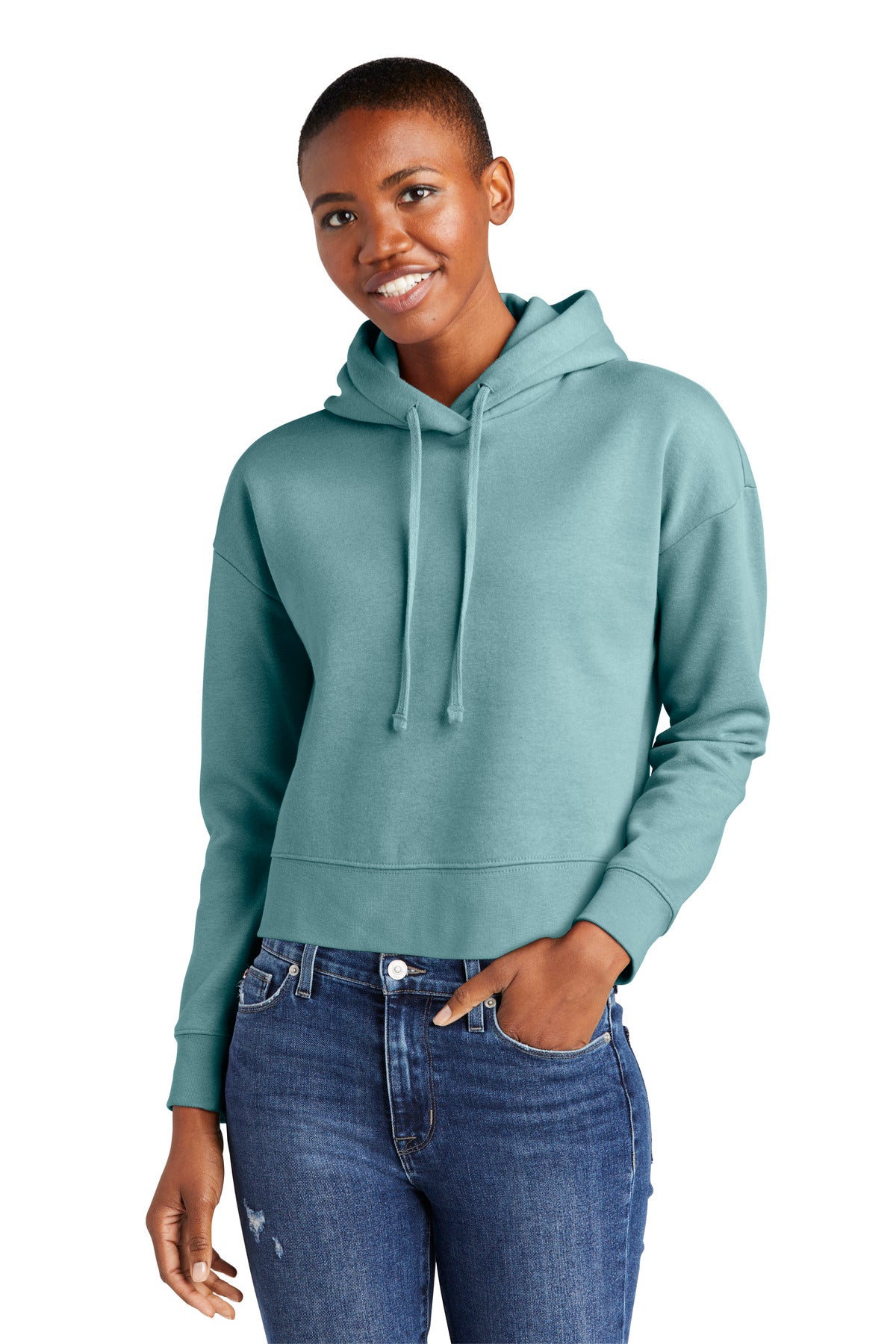District Women's V.I.T. Fleece Hoodie DT6101 Womens Apparel Sweatshirts & Fleece