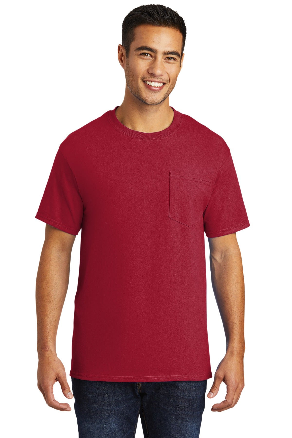 Port & Company Men's Tall Essential Pocket Tee Mens Apparel Shirts & Tops