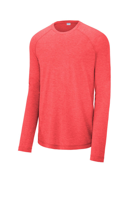 Sport-Tek Men's PosiCharge Long Sleeve Tri-Blend Wicking Raglan Tee Mens Apparel Shirts & Tops