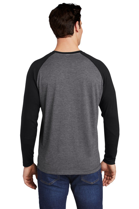 Sport-Tek Men's PosiCharge Long Sleeve Tri-Blend Wicking Raglan Tee Mens Apparel Shirts & Tops