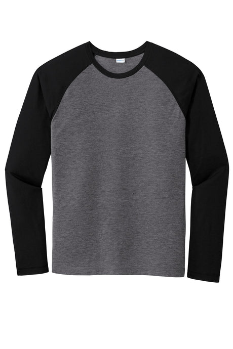 Sport-Tek Men's PosiCharge Long Sleeve Tri-Blend Wicking Raglan Tee Mens Apparel Shirts & Tops