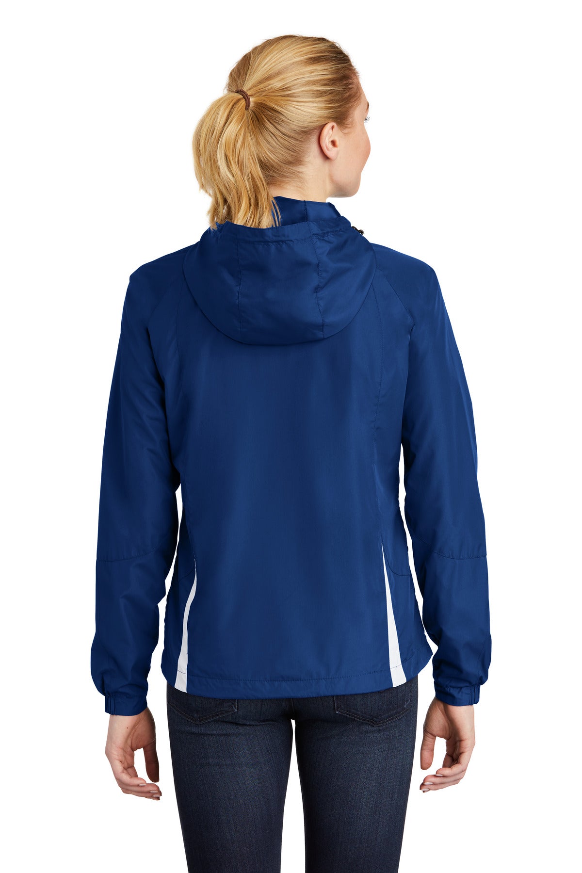 Sport-Tek Women's Colorblock Hooded Raglan Jacket Womens Apparel Jackets & Vests