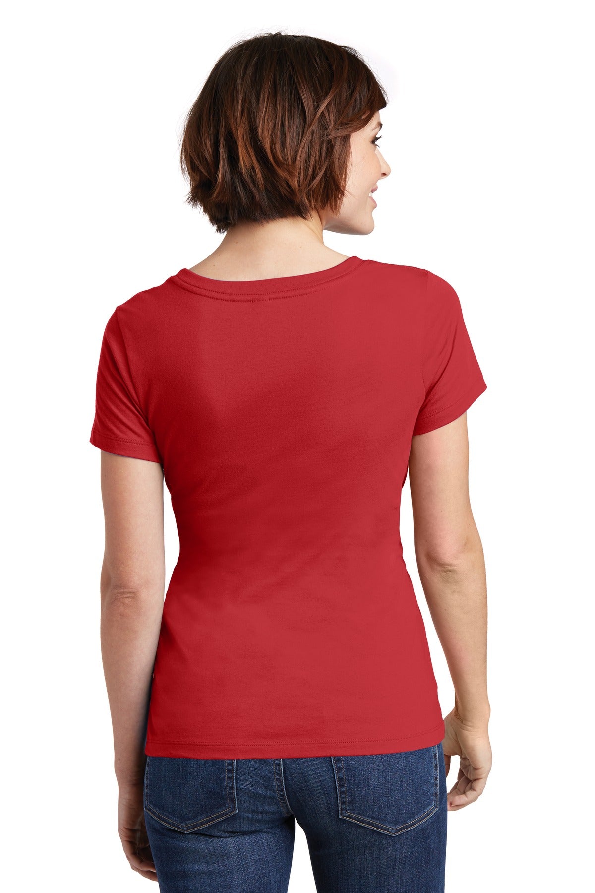 District Women's Perfect Weight Scoop Tee. DM106L Womens Apparel Shirts & Tops