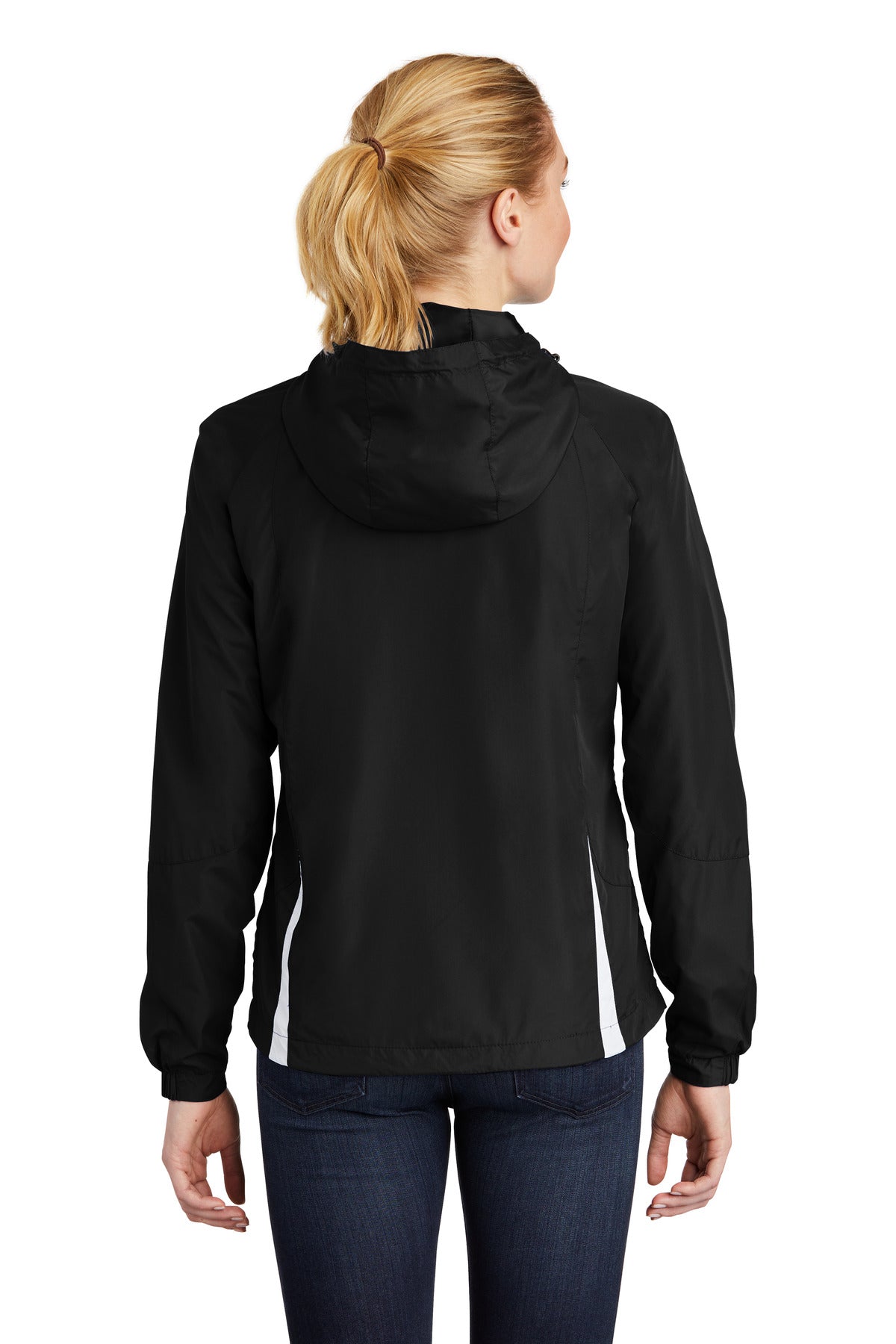 Sport-Tek Women's Colorblock Hooded Raglan Jacket Womens Apparel Jackets & Vests