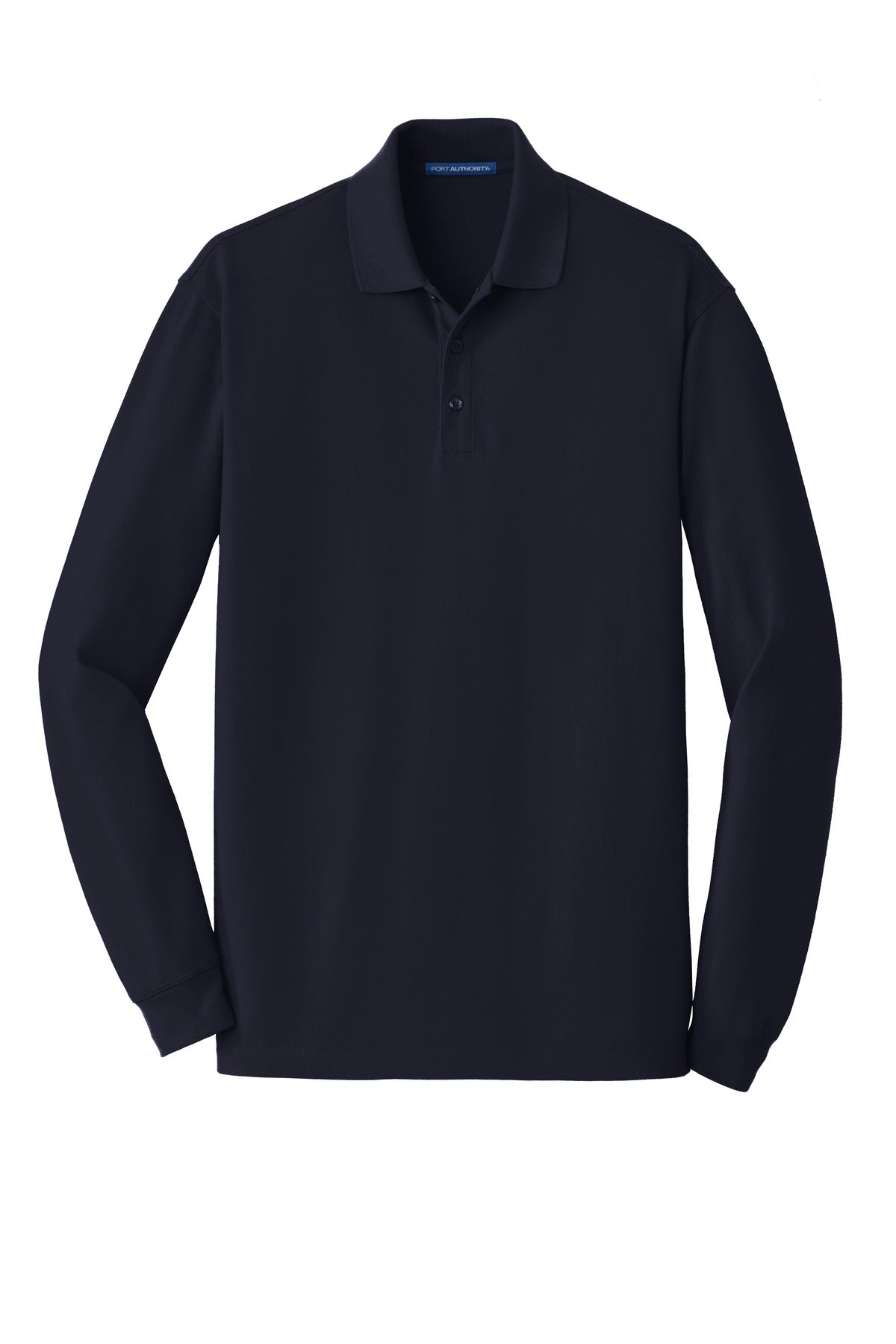 Port Authority Men's EZCotton Long Sleeve Polo. K8000LS Mens Apparel Shirts & Tops