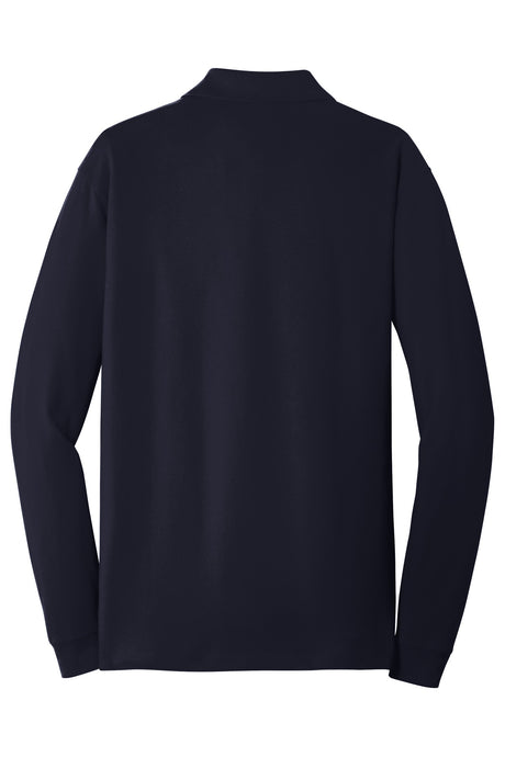 Port Authority Men's EZCotton Long Sleeve Polo. K8000LS Mens Apparel Shirts & Tops