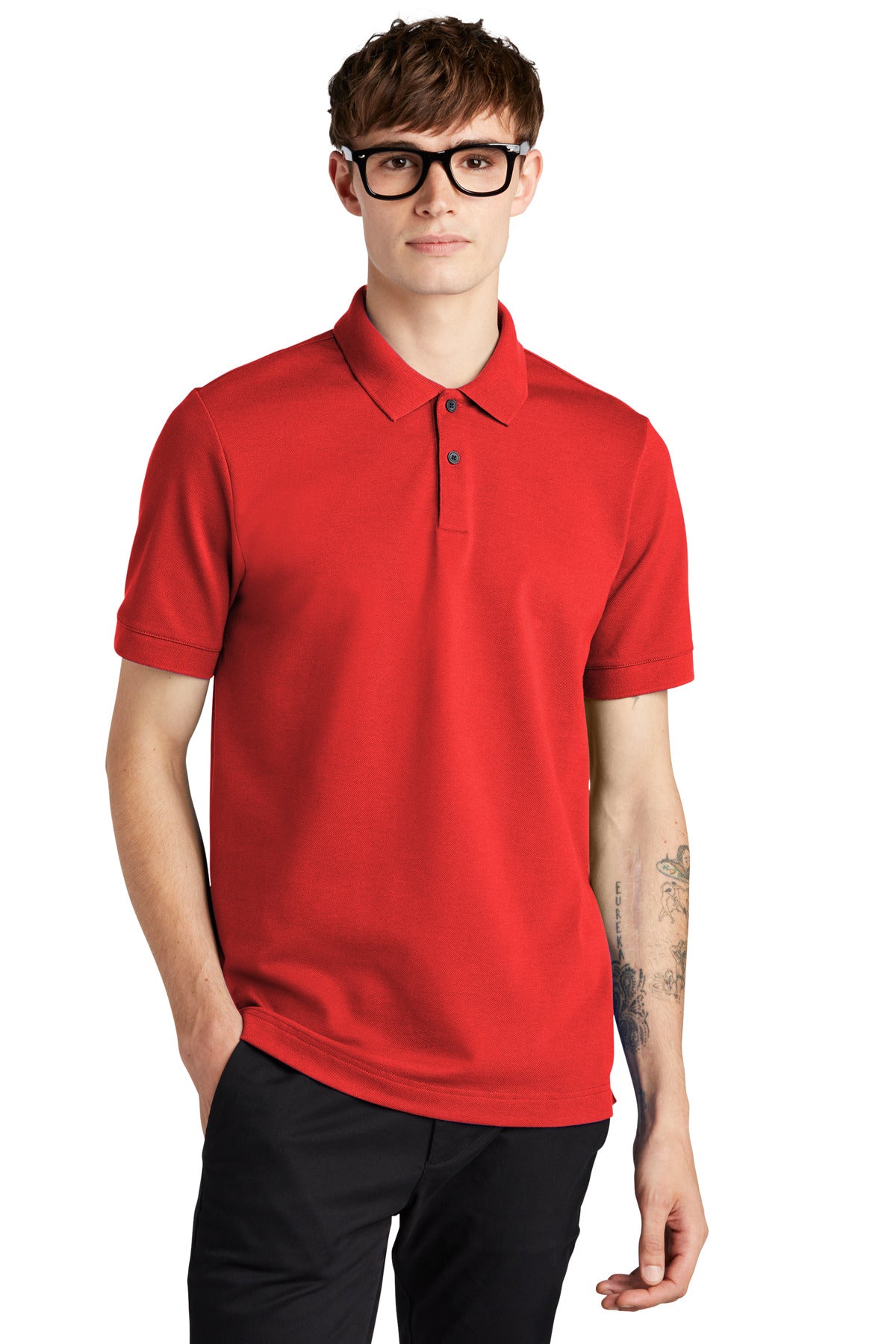MERCER+METTLE Men's Stretch Heavyweight Pique Polo MM1000 Mens Apparel Shirts & Tops