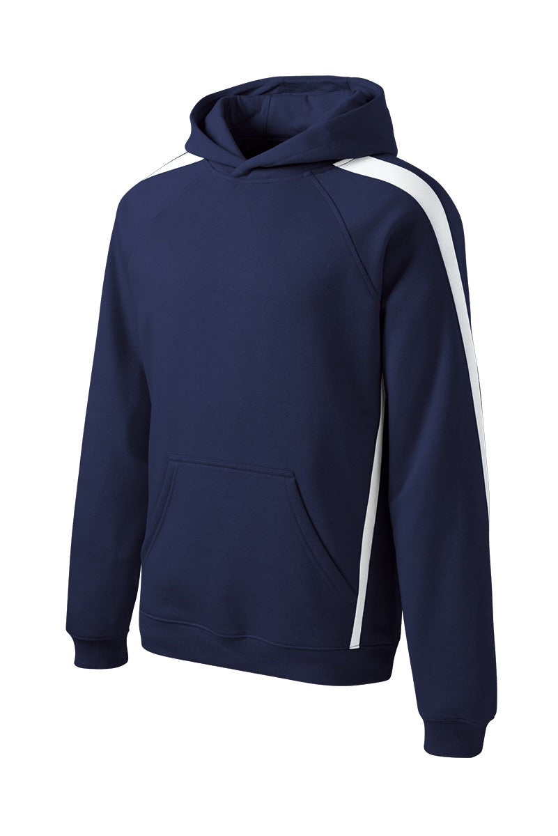 Sport-Tek Men's Sleeve Stripe Pullover Hooded Sweatshirt Mens Apparel Sweatshirts & Fleece