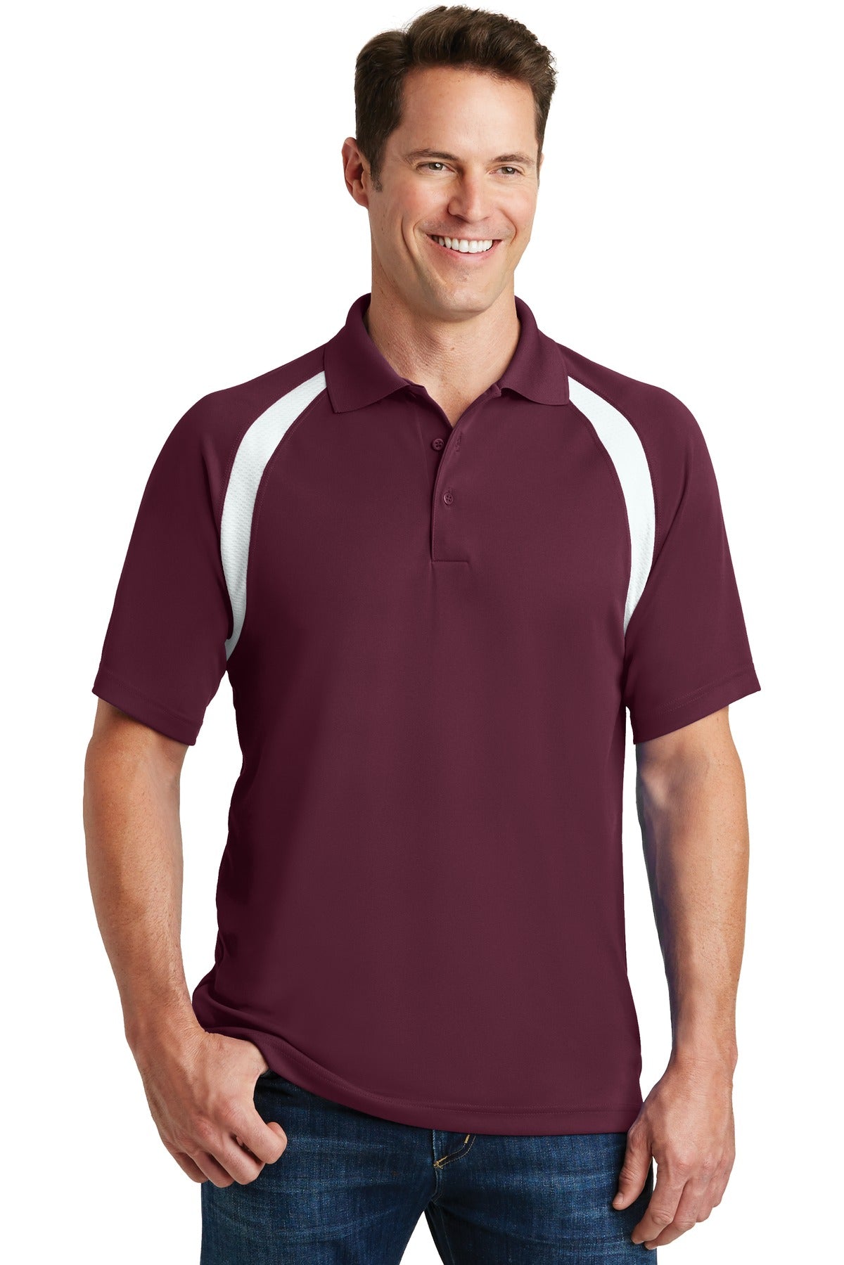 Sport-Tek Men's Dry Zone Colorblock Raglan Polo Mens Apparel Shirts & Tops