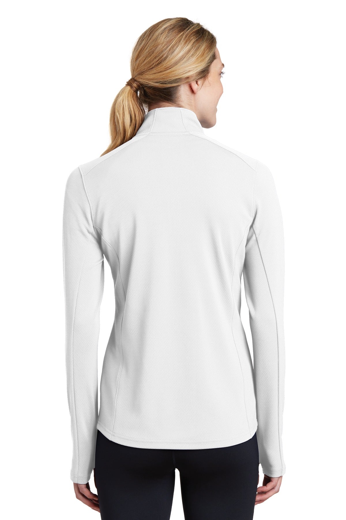 Sport-Tek Women's Sport-Wick Textured 1/4-Zip Pullover LST860 Womens Apparel Sweatshirts & Fleece