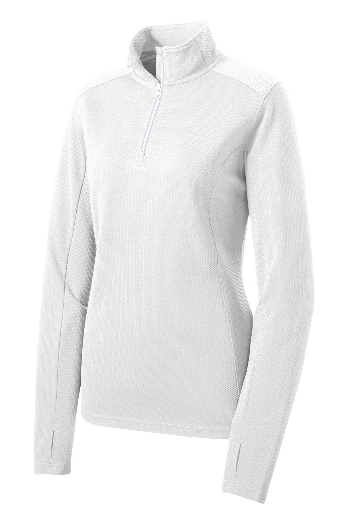 Sport-Tek Women's Sport-Wick Textured 1/4-Zip Pullover LST860 Womens Apparel Sweatshirts & Fleece