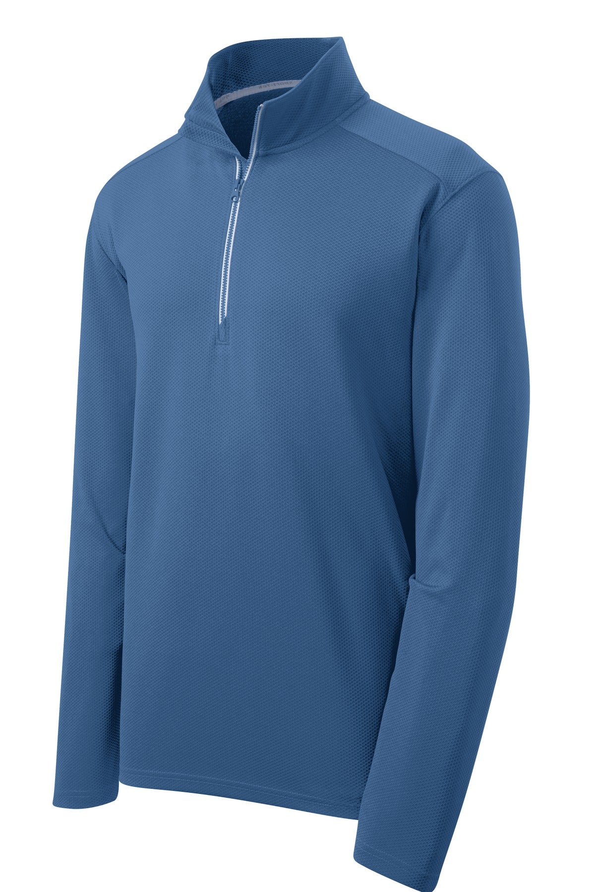 Sport-Tek Men's Sport-Wick Textured 1/4-Zip Pullover Mens Apparel Sweatshirts & Fleece