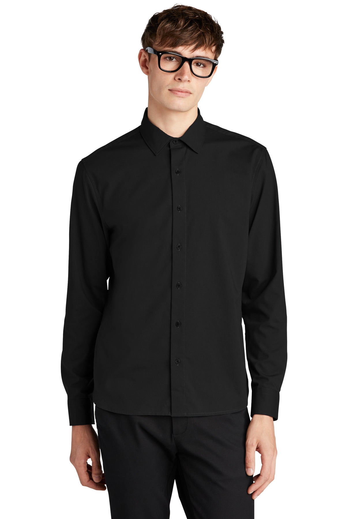MERCER+METTLE Men's Long Sleeve Stretch Woven Shirt MM2000 Mens Apparel Shirts & Tops