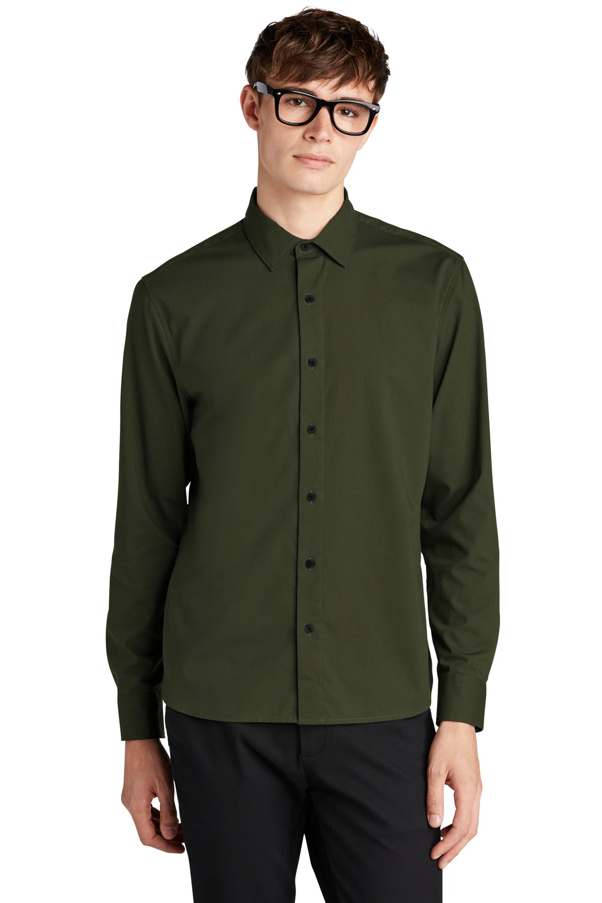 MERCER+METTLE Men's Long Sleeve Stretch Woven Shirt MM2000 Mens Apparel Shirts & Tops