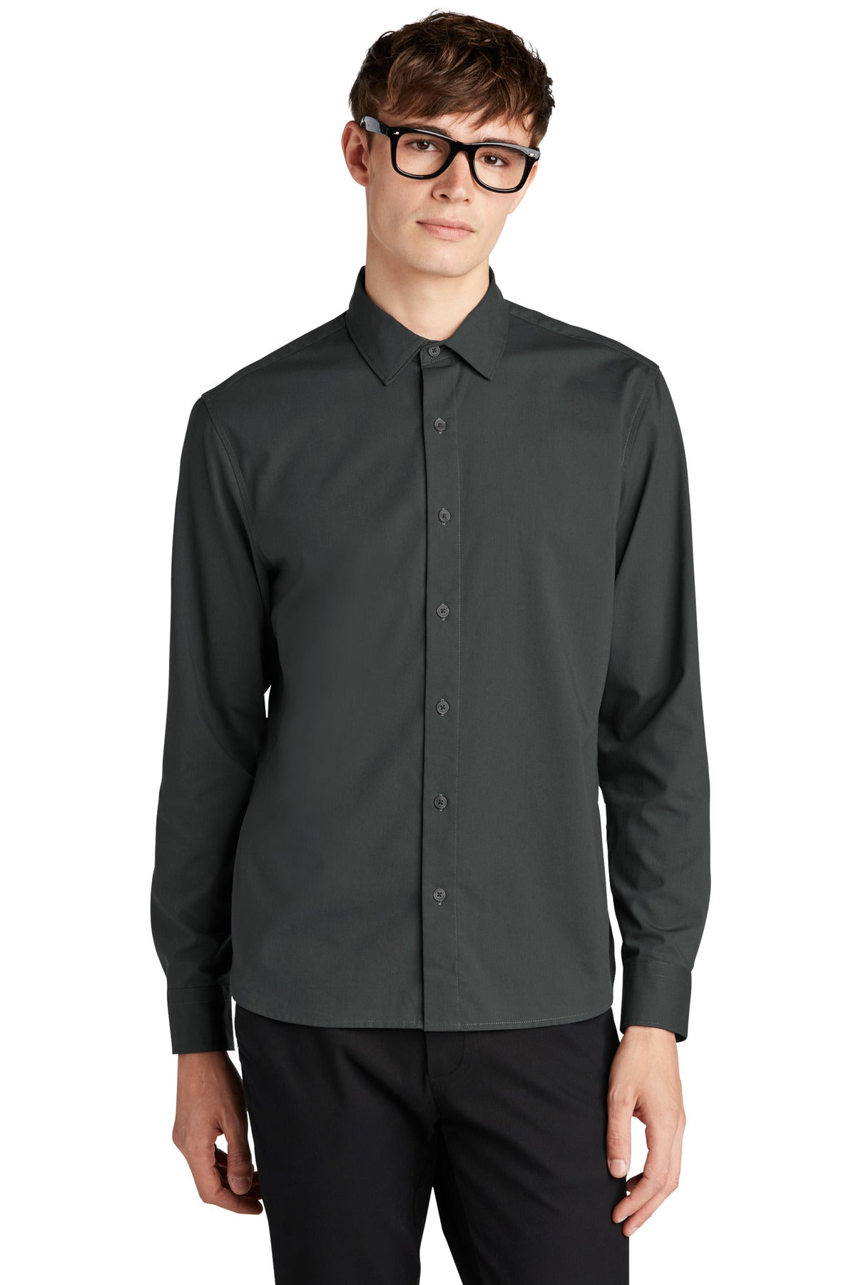 MERCER+METTLE Men's Long Sleeve Stretch Woven Shirt MM2000 Mens Apparel Shirts & Tops