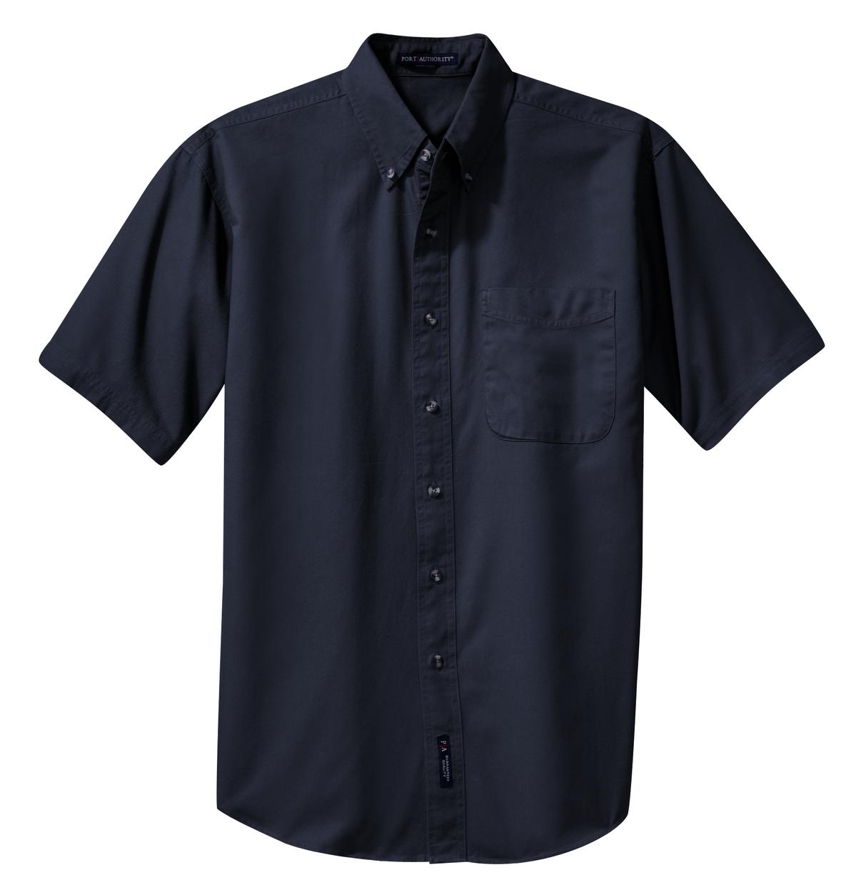 Port Authority Men's Short Sleeve Twill Shirt. S500T Mens Apparel Shirts & Tops