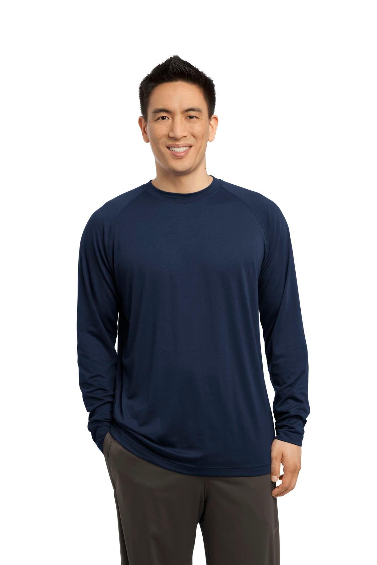 Sport-Tek Men's Long Sleeve Ultimate Performance Crew Mens Apparel Shirts & Tops