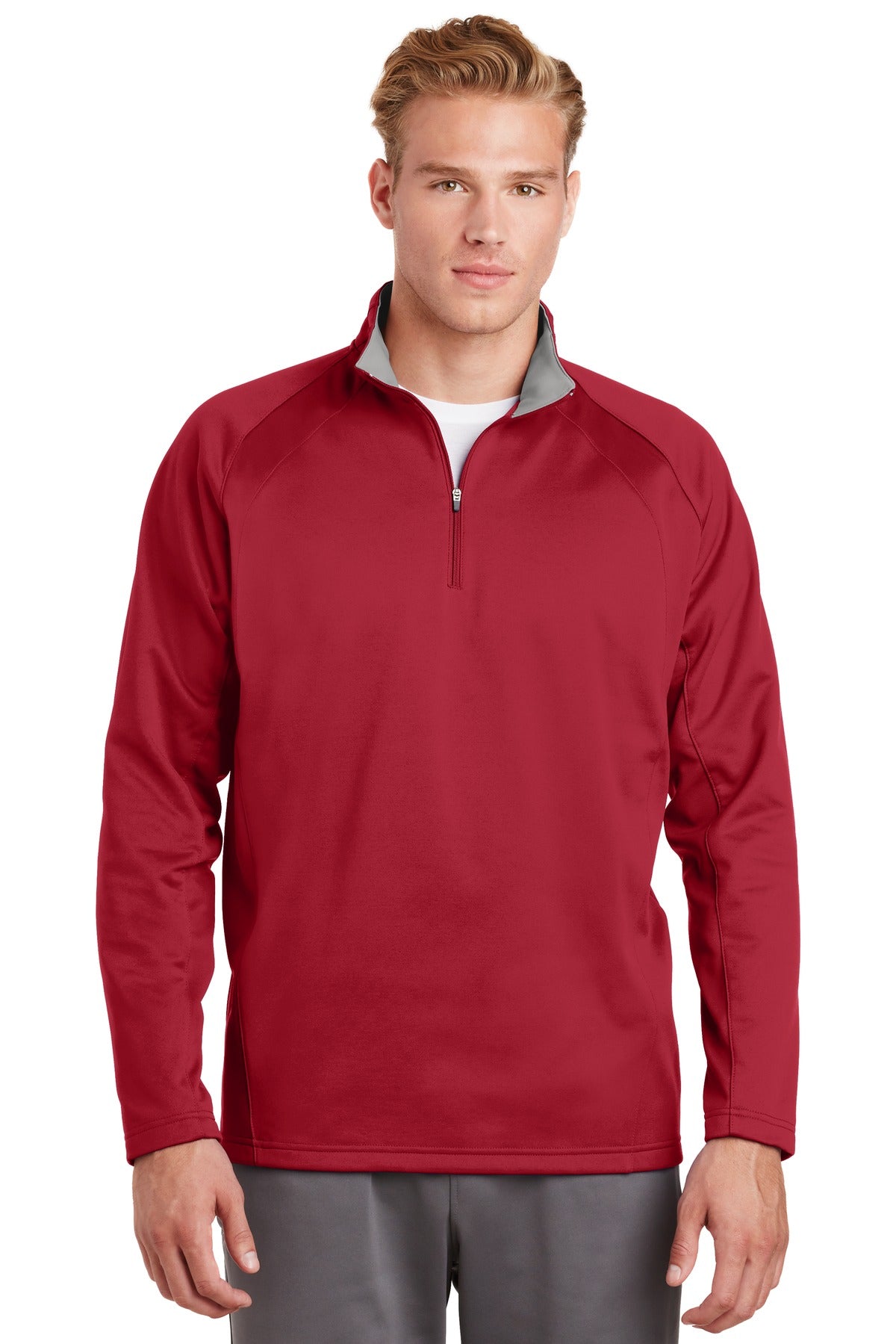 Sport-Tek Men's Sport-Wick Fleece 1/4-Zip Pullover Mens Apparel Sweatshirts & Fleece