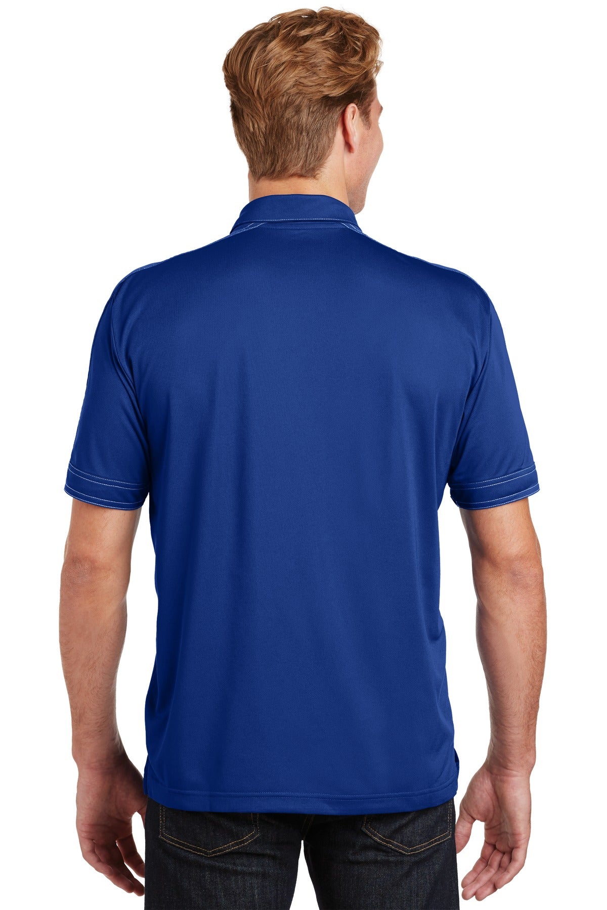 Sport-Tek Men's Contrast Stitch Micropique Sport-Wick Polo ST659 Womens Apparel Shirts & Tops