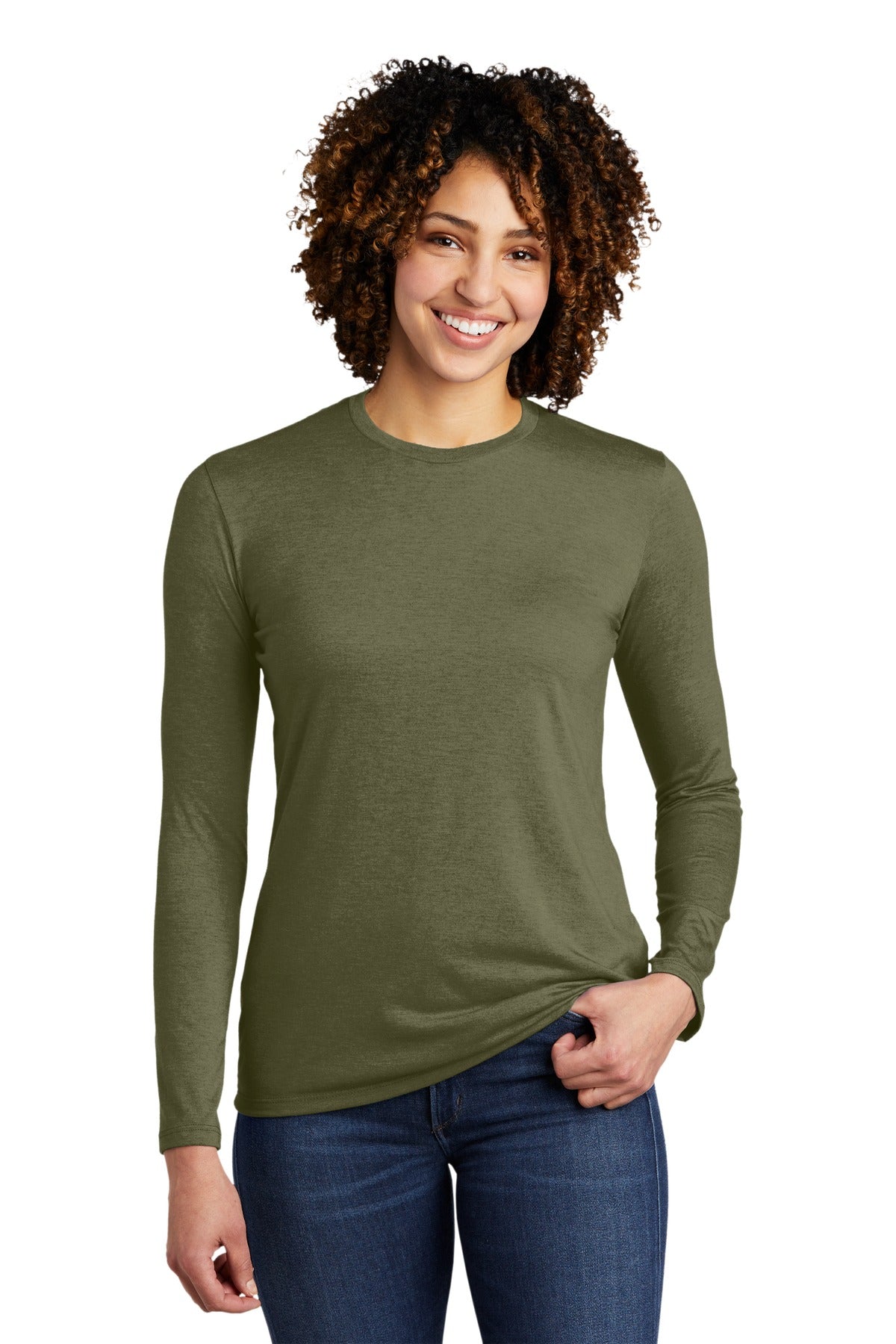Allmade Women's Tri-Blend Long Sleeve Tee AL6008 Womens Apparel Shirts & Tops