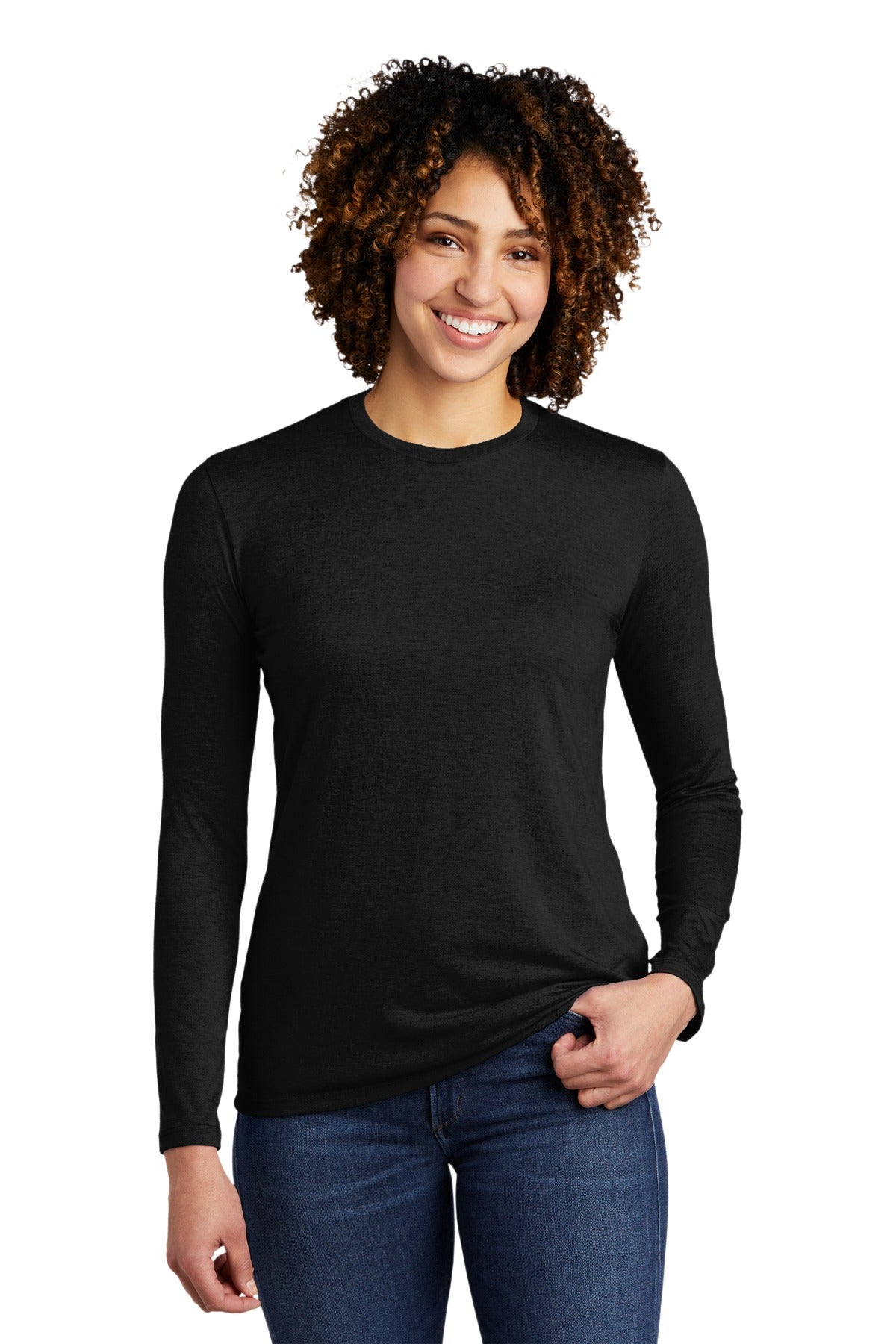 Allmade Women's Tri-Blend Long Sleeve Tee AL6008 Womens Apparel Shirts & Tops