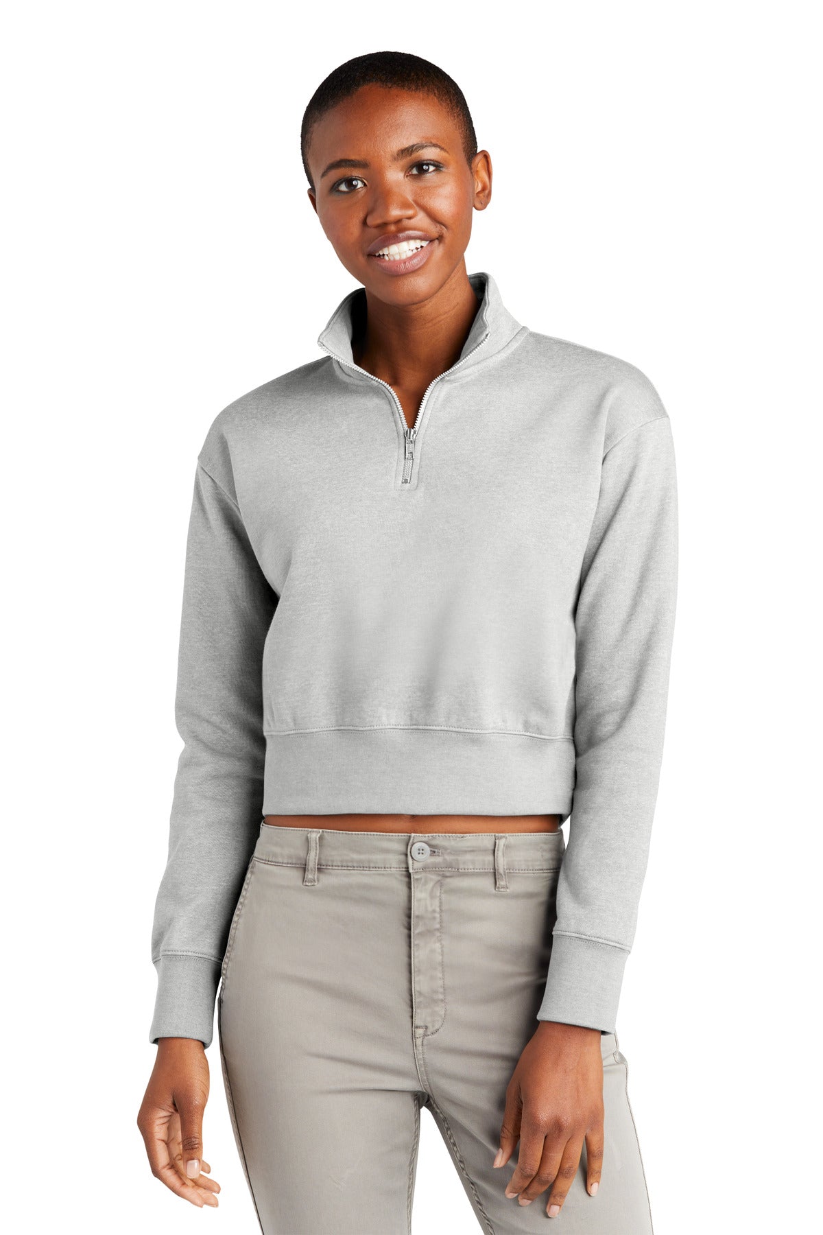 District Women's V.I.T. Fleece 1/2-Zip DT6111 Womens Apparel Sweatshirts & Fleece