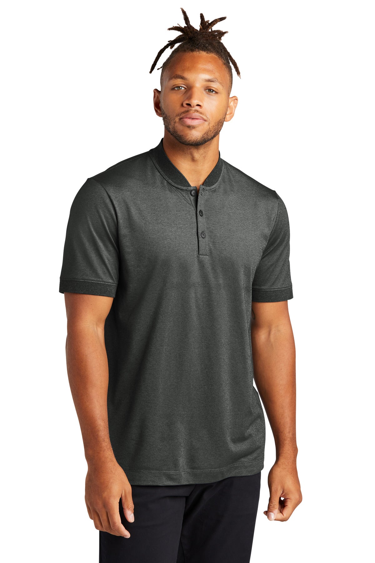 MERCER+METTLE Men's Stretch Pique Henley MM1008 Mens Apparel Shirts & Tops