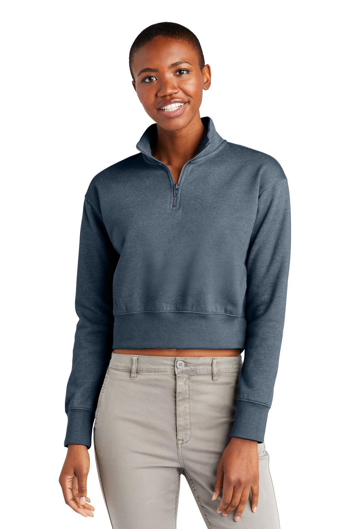 District Women's V.I.T. Fleece 1/2-Zip DT6111 Womens Apparel Sweatshirts & Fleece