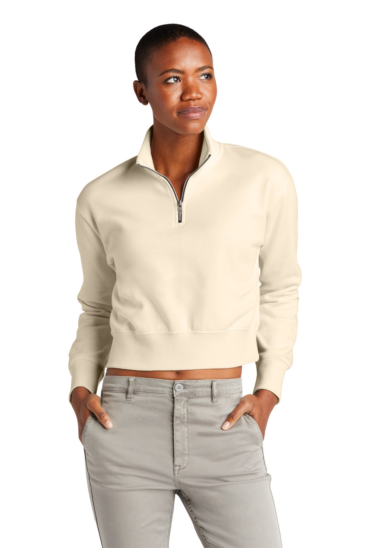 District Women's V.I.T. Fleece 1/2-Zip DT6111 Womens Apparel Sweatshirts & Fleece