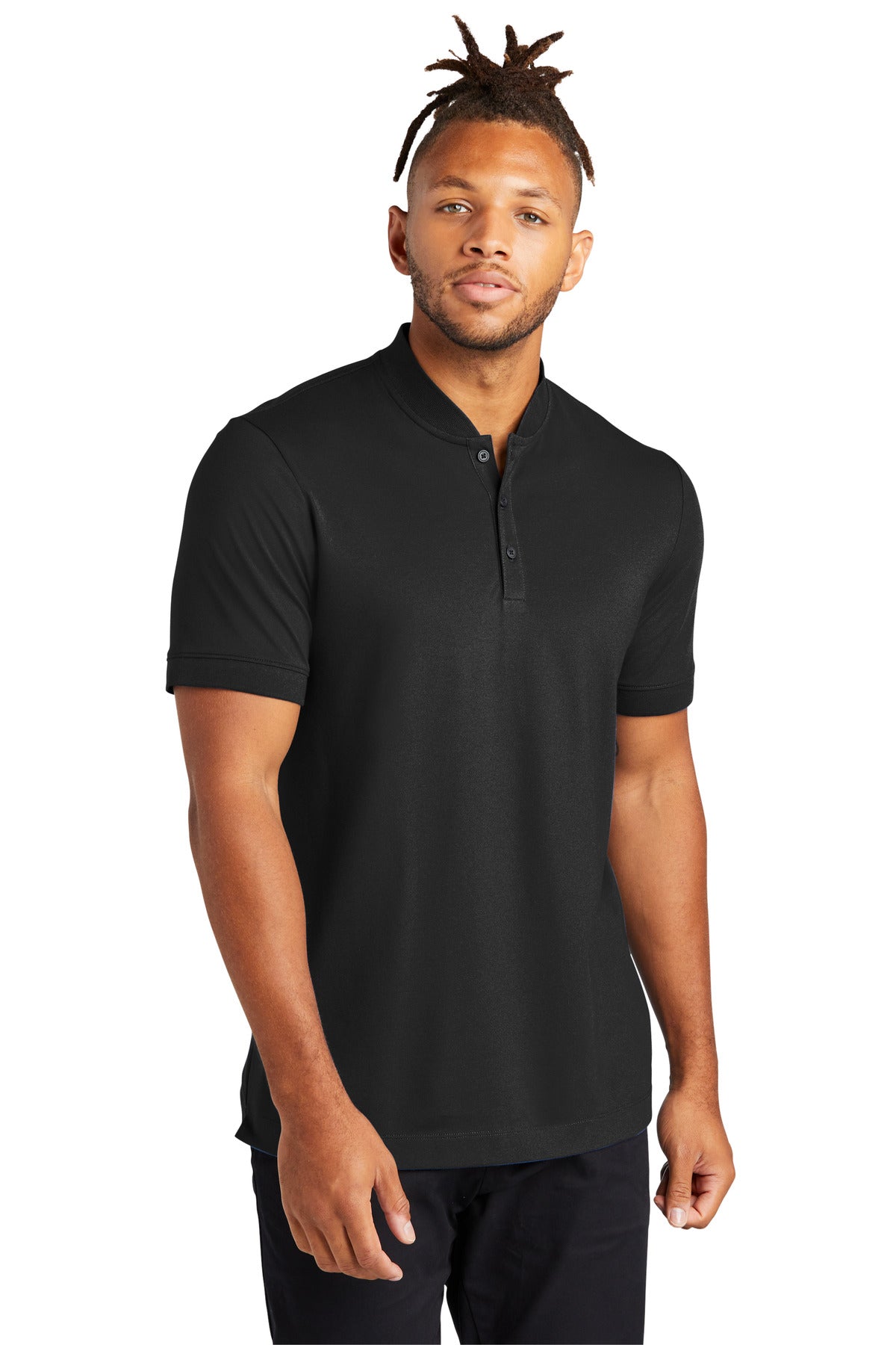 MERCER+METTLE Men's Stretch Pique Henley MM1008 Mens Apparel Shirts & Tops