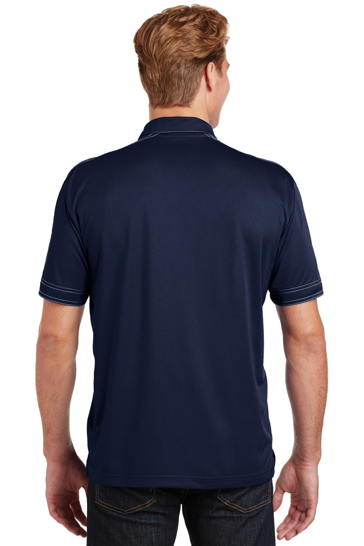 Sport-Tek Men's Contrast Stitch Micropique Sport-Wick Polo ST659 Womens Apparel Shirts & Tops