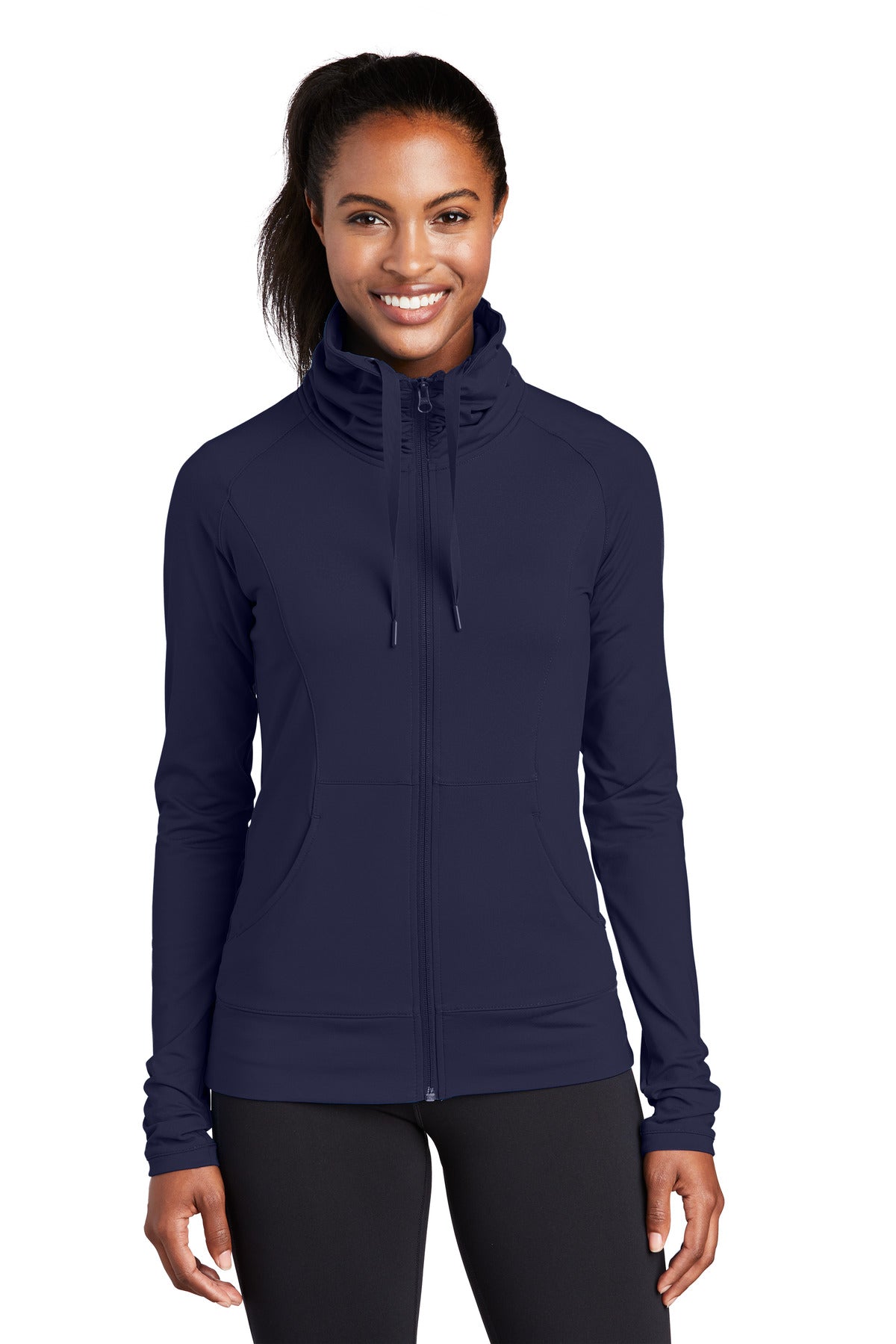 Sport-Tek Women's Sport-Wick Stretch Full-Zip Jacket. LST852 Womens Apparel Jackets & Vests