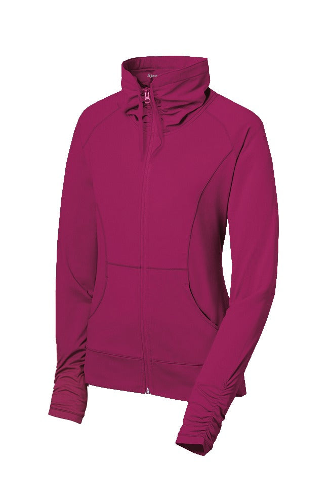 Sport-Tek Women's Sport-Wick Stretch Full-Zip Jacket. LST852 Womens Apparel Jackets & Vests