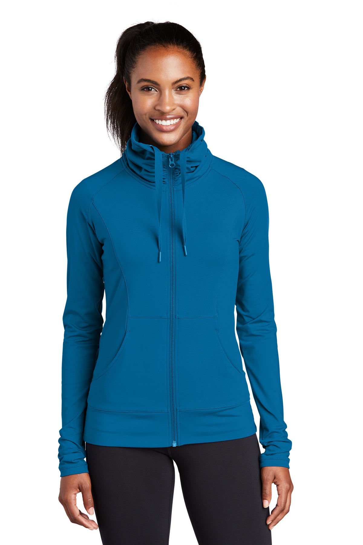 Sport-Tek Women's Sport-Wick Stretch Full-Zip Jacket. LST852 Womens Apparel Jackets & Vests