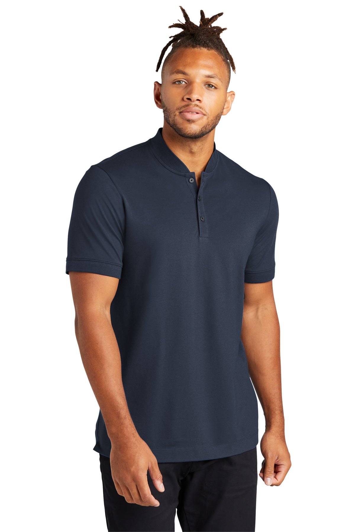 MERCER+METTLE Men's Stretch Pique Henley MM1008 Mens Apparel Shirts & Tops
