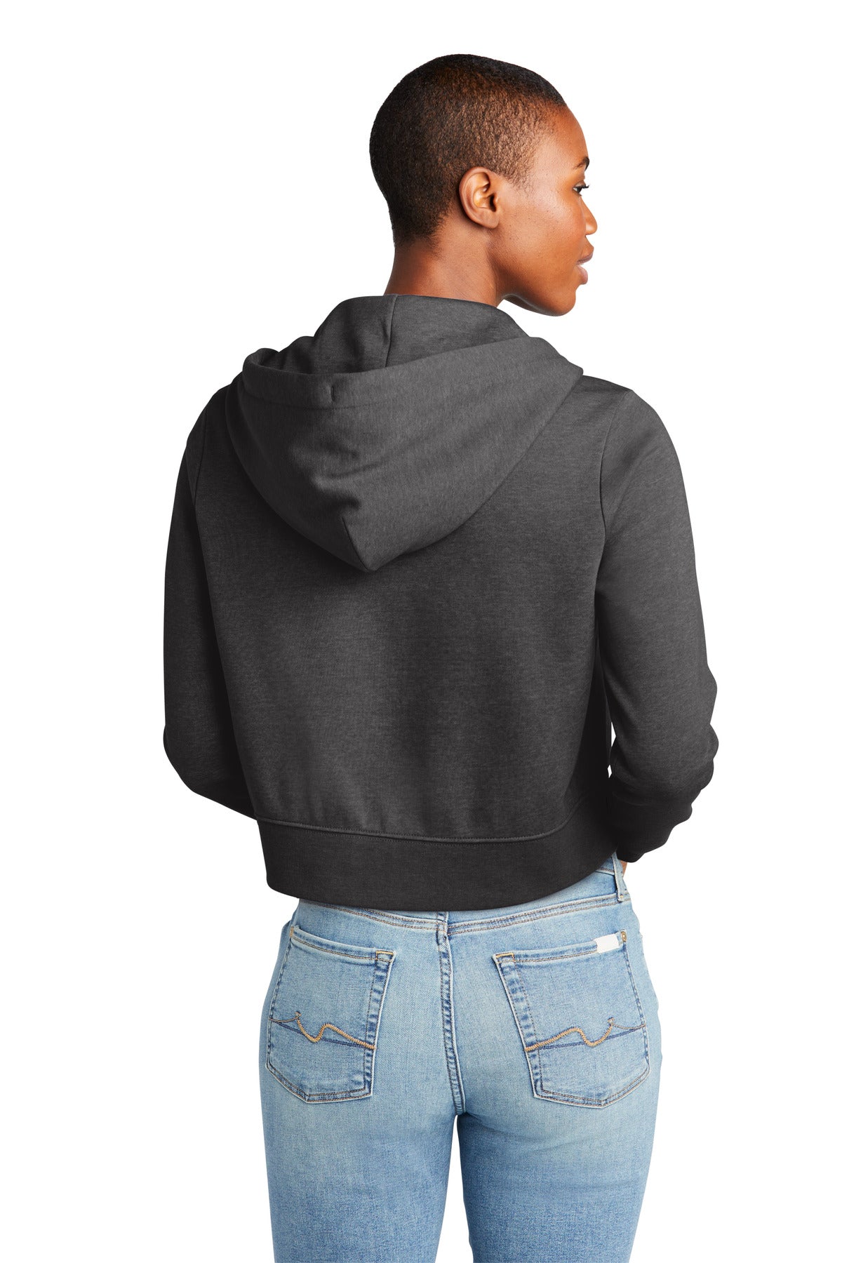 District Women's V.I.T. Fleece Full-Zip Hoodie DT6103 Womens Apparel Sweatshirts & Fleece