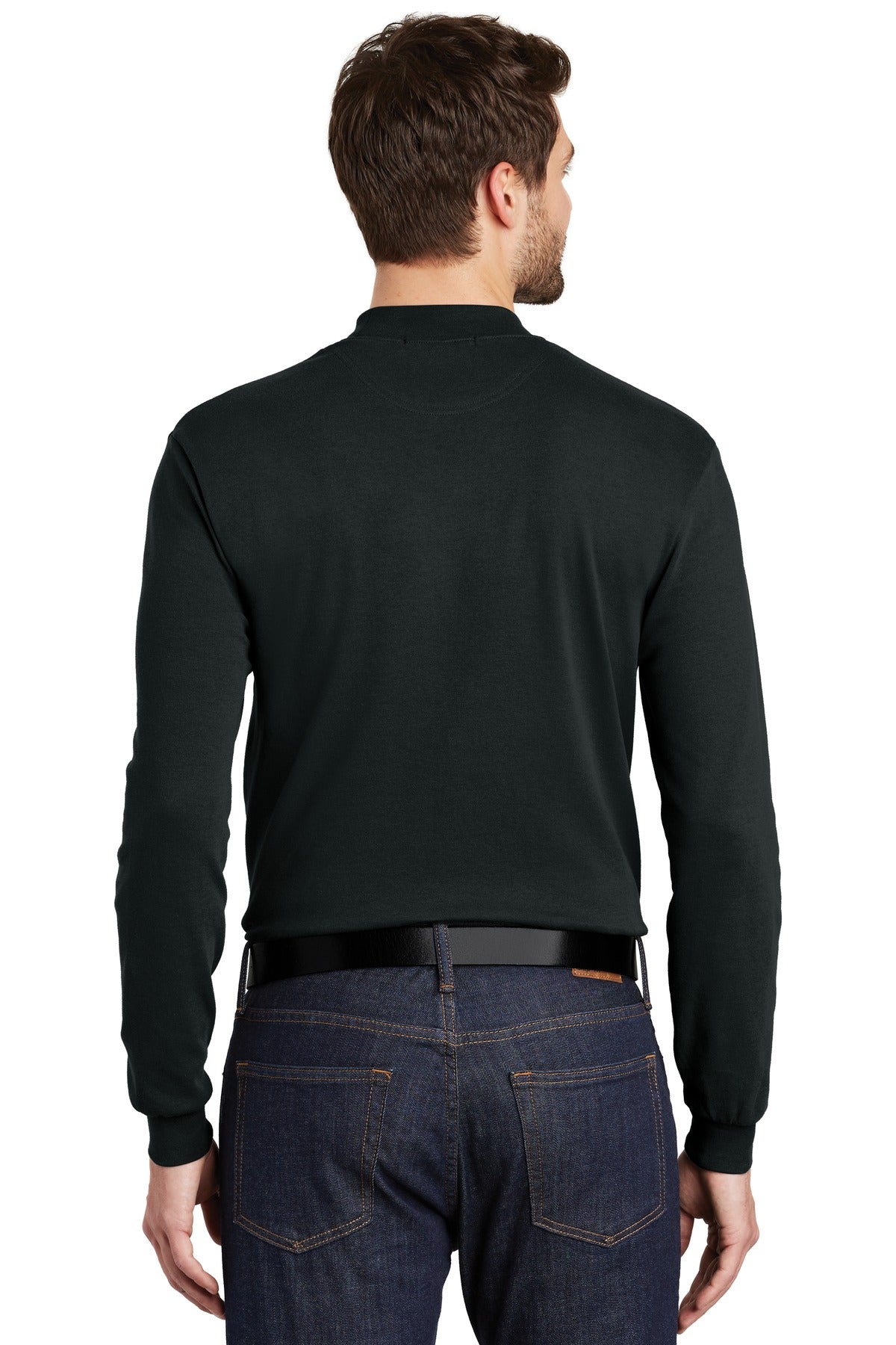 Port Authority Men's Interlock Knit Mock Turtleneck. K321 Mens Apparel Shirts & Tops