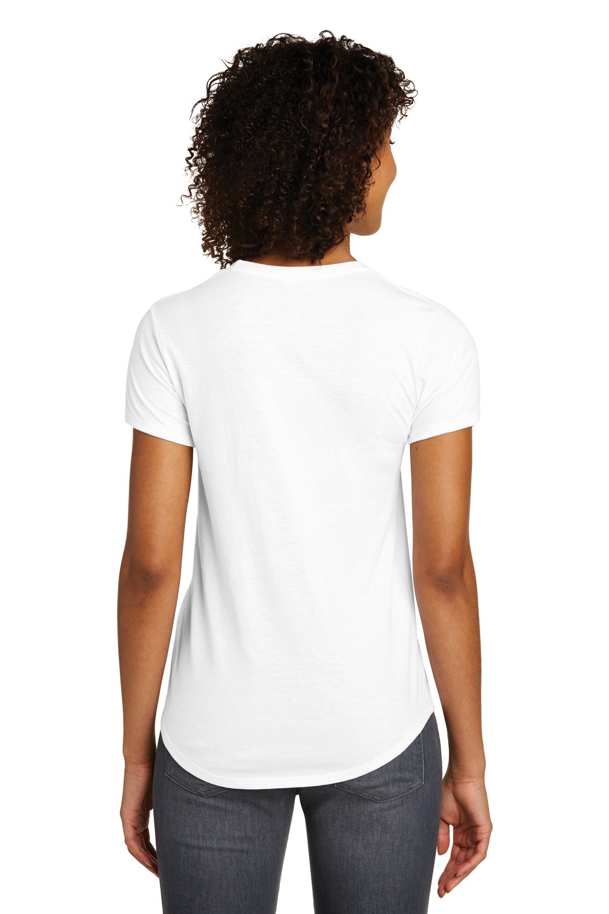 District Women's Fitted Very Important Tee Scoop Neck. DT6401 Womens Apparel Shirts & Tops
